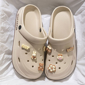 外穿厚底沙滩防滑防臭踩屎感包头凉拖鞋 洞洞鞋 夏季 2025新款 女 女款