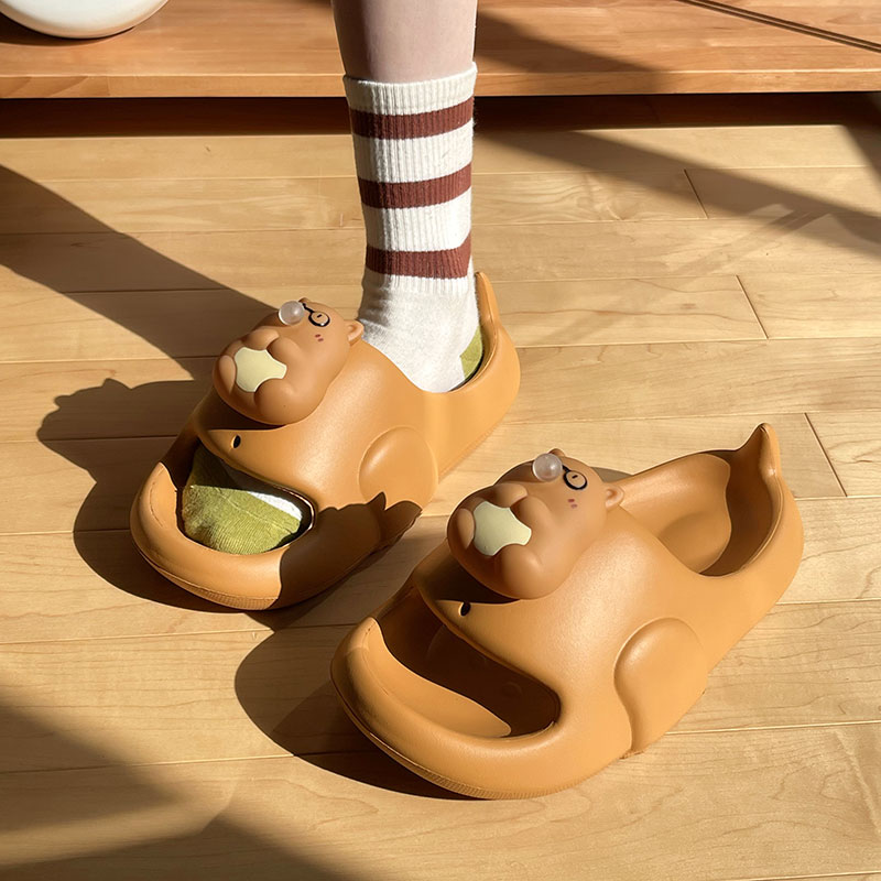 可爱泡泡熊拖鞋女2025新款室内