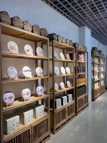 茶叶展示柜实木复古置物架禅意展柜多宝阁瓷器玉器货架博古架定制