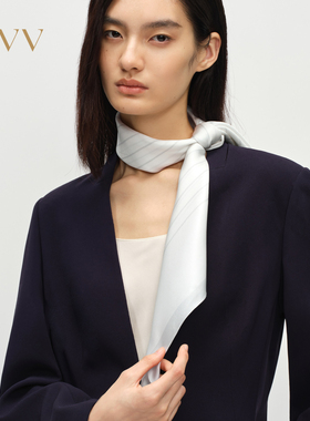 OVV2025春夏新款16MM斜纹真丝素雅正方形柔滑丝巾