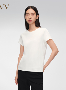 【孙俪同款】OVV春夏热卖女装基础圆领宽松易搭短袖T恤