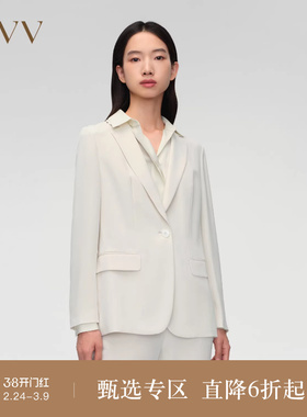 【重磅真丝】OVV春夏热卖女装27MM经典修身西服外套