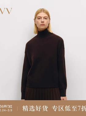 OVV秋冬热卖女装经典舒适宽松套头高领长袖针织羊绒衫
