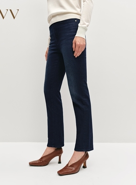 OVV秋冬热卖女装意大利进口棉质面料简约休闲易搭牛仔裤
