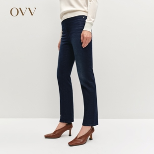 意大利进口棉质面料简约休闲易搭牛仔裤 OVV秋冬热卖 女装
