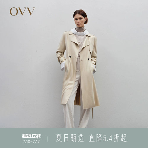 翻领设计 垂坠有型 中长版型