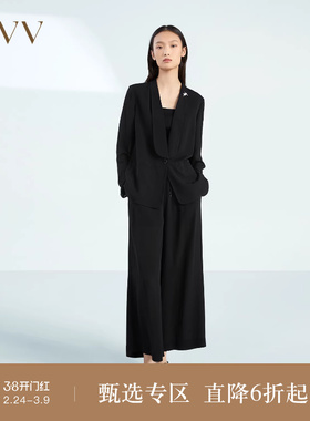 【重磅真丝】OVV春夏热卖女装飘逸23MM鬼绉简约西服外套