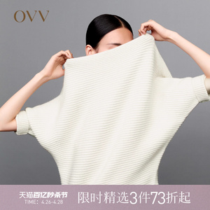 ovv秋冬山羊绒混纺女针织衫