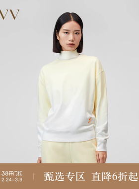 【高级运动系列】OVV秋冬新款女装简约渐变圆领套头卫衣