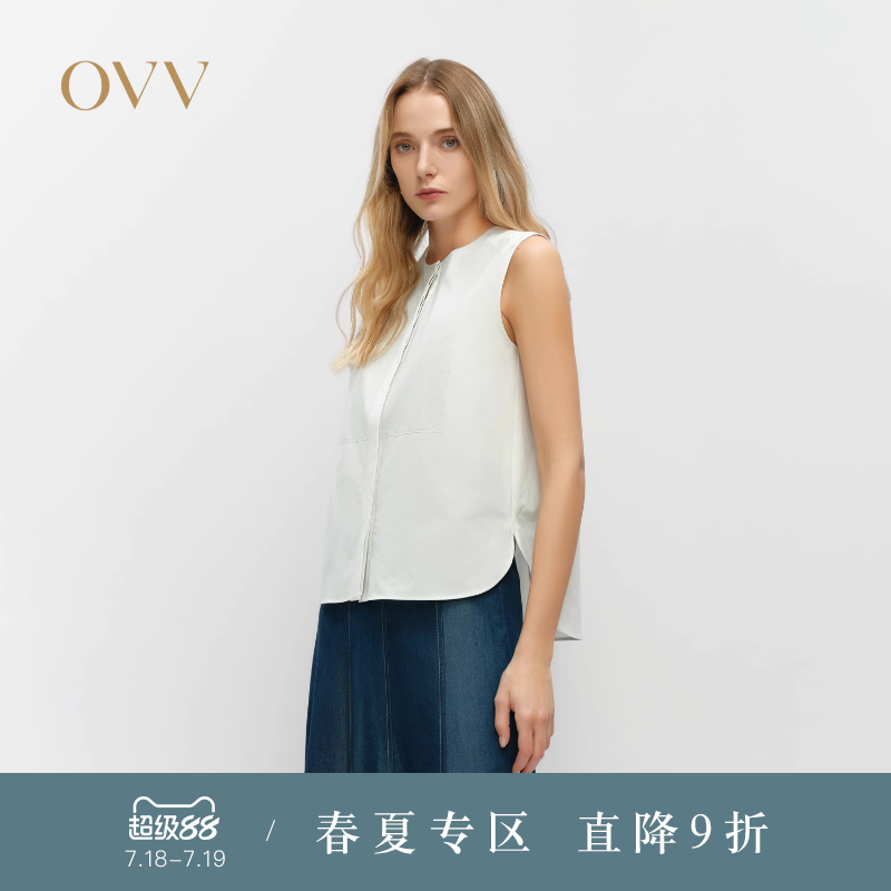 简约设计 优雅无袖 高级圆领