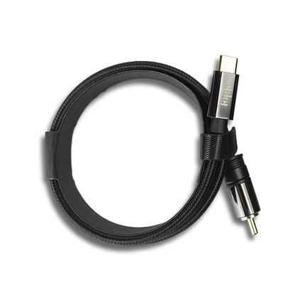 HiBy海贝 同轴音频连接线Type-C口转RCA无损音频线3.5mm