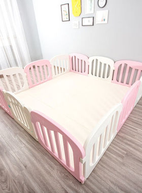 麦宝创玩游戏围栏儿童婴儿室内爬行垫护栏家用栅栏学步安全游乐园