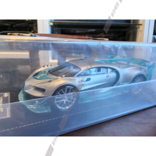 现货 HH 1:18 布加迪Vision GT 银色/蓝碳Henson&Heaven 树脂车模