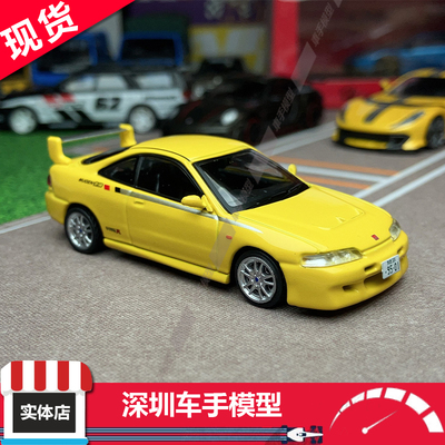 现货 TW 1:64 本田 Integra TYPER DC2  MUGEN 日光黄 合金车模