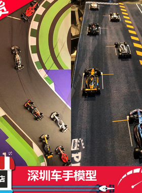 Plot 1:64 赛车发车格/方程式弯道场景 鼠标垫80cm*40cm 赛道场景