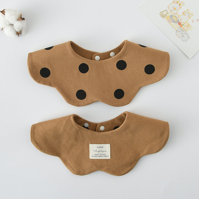 新款婴儿口水巾纯棉加厚围兜纯色双面可戴防吐奶巾花瓣围宝宝围嘴,婴童用品,口水巾,淘宝优惠券,粉丝福利购,淘宝优惠卷
