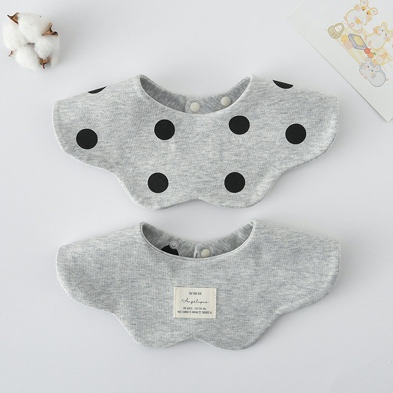 欧美婴儿口水巾纯棉加厚围兜花瓣围宝宝围嘴纯色双面可戴防吐奶巾,婴童用品,口水巾,淘宝优惠券,粉丝福利购,淘宝优惠卷