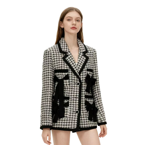 【恋】淑女上衣（外套）纽扣温柔风短外套常规衣长YL920