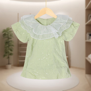 【MINI马】公主风甜美粉红色连衣裙F159-58322401