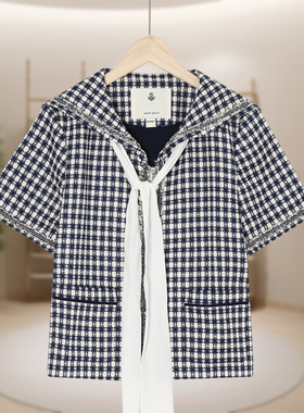 【恋】西装简约百搭时尚格纹气质日常休闲西服E163