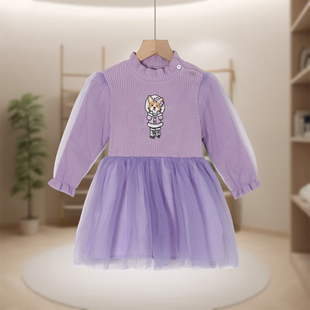 【恋-KIDS】幼童连衣裙超柔软日常舒适简洁时尚日常休闲YT257