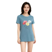 DMA系列 花朵印花T恤休闲风植物花卉DMA542