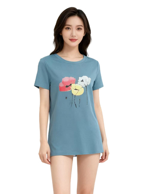 DMA系列-花朵印花T恤休闲风植物花卉DMA542