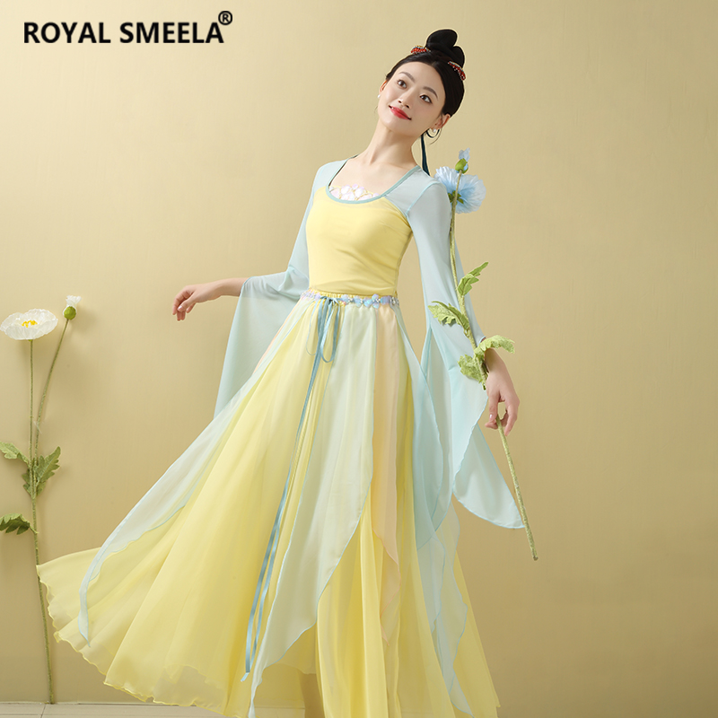 中国古典舞仙气飘逸纱衣演出服女