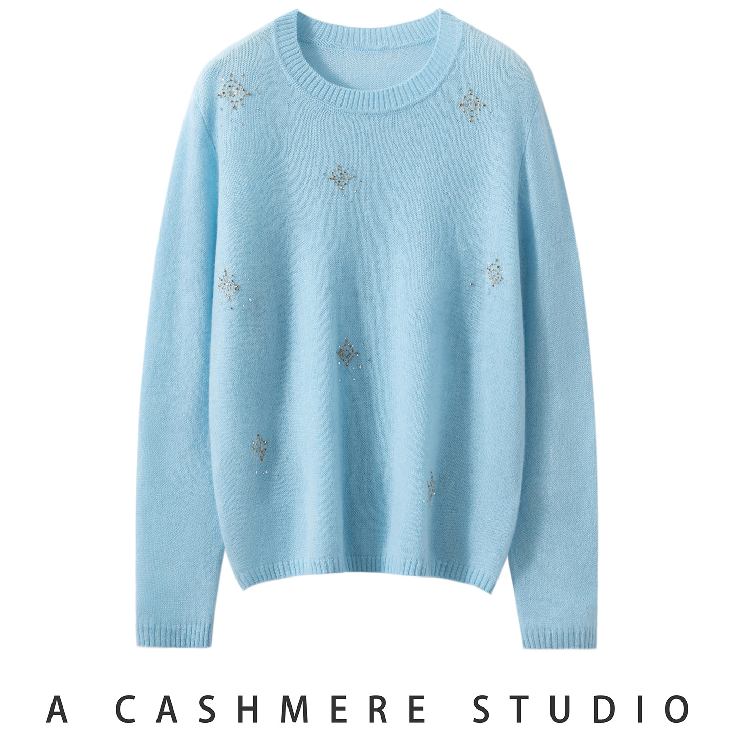 轻奢满天星山羊绒衫女圆领打底衫