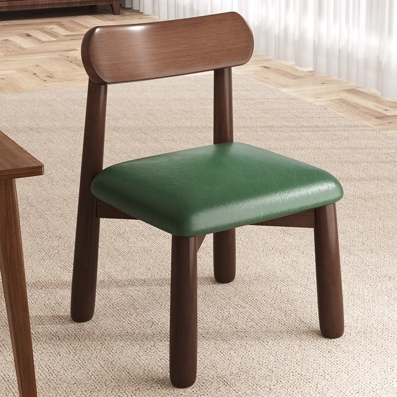 实木小椅子小凳子家用儿童客厅靠背椅简约软包板凳方凳门口换鞋凳