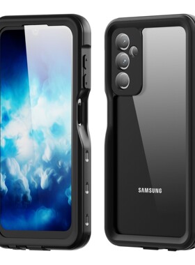 适用三星A54红辣椒三防手机套A12A35防摔透明a023s全包潜防水壳5G