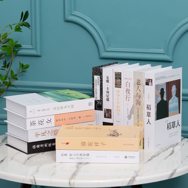 简约现代中式仿真书创意客厅