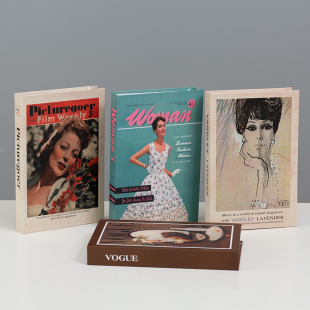 复古怀旧假书装 饰书道具模型摆件酒柜仿真书创意饰品 饰品咖啡厅装