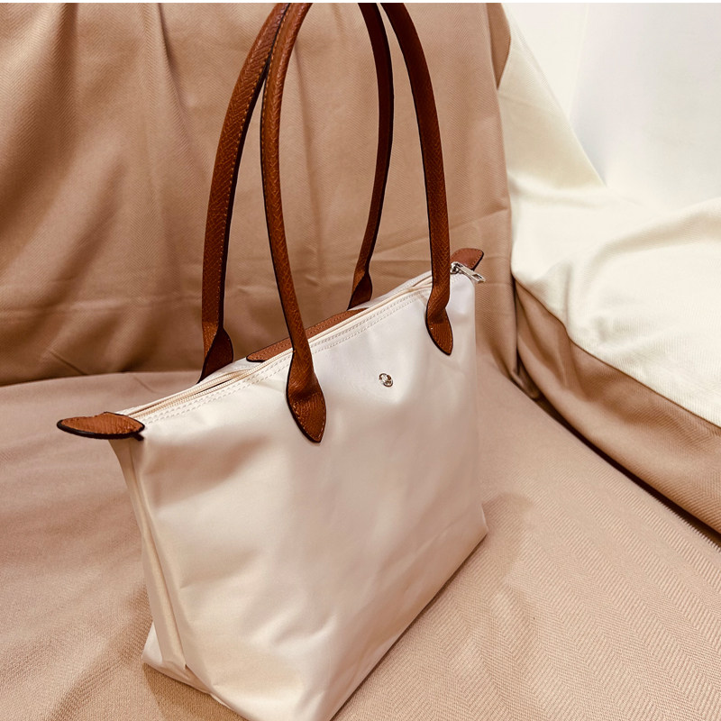 法式新款中号经典尼龙托特包单肩饺子包女时尚休闲折叠轻便手提包