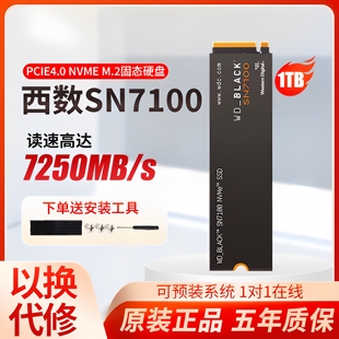 机2TB笔记本固态硬盘SSD SN770西数黑盘1TB台式 西部数据SN7100
