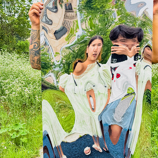 哈哈镜镜子 变形照妖镜子儿童软镜面贴纸自粘幼儿园教室墙面装饰