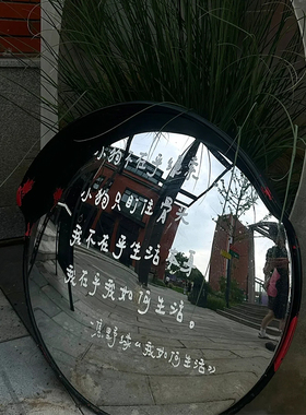 黑色广角镜摆件室内室外