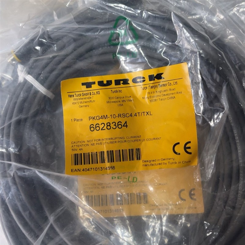 【议价】图尔克连接线 型号PKG4M-10-RSC4.4T/TXL