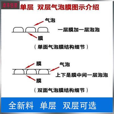 气泡膜卷装泡沫垫气泡类包装打包加厚汽泡垫袋泡泡纸整卷快递防震