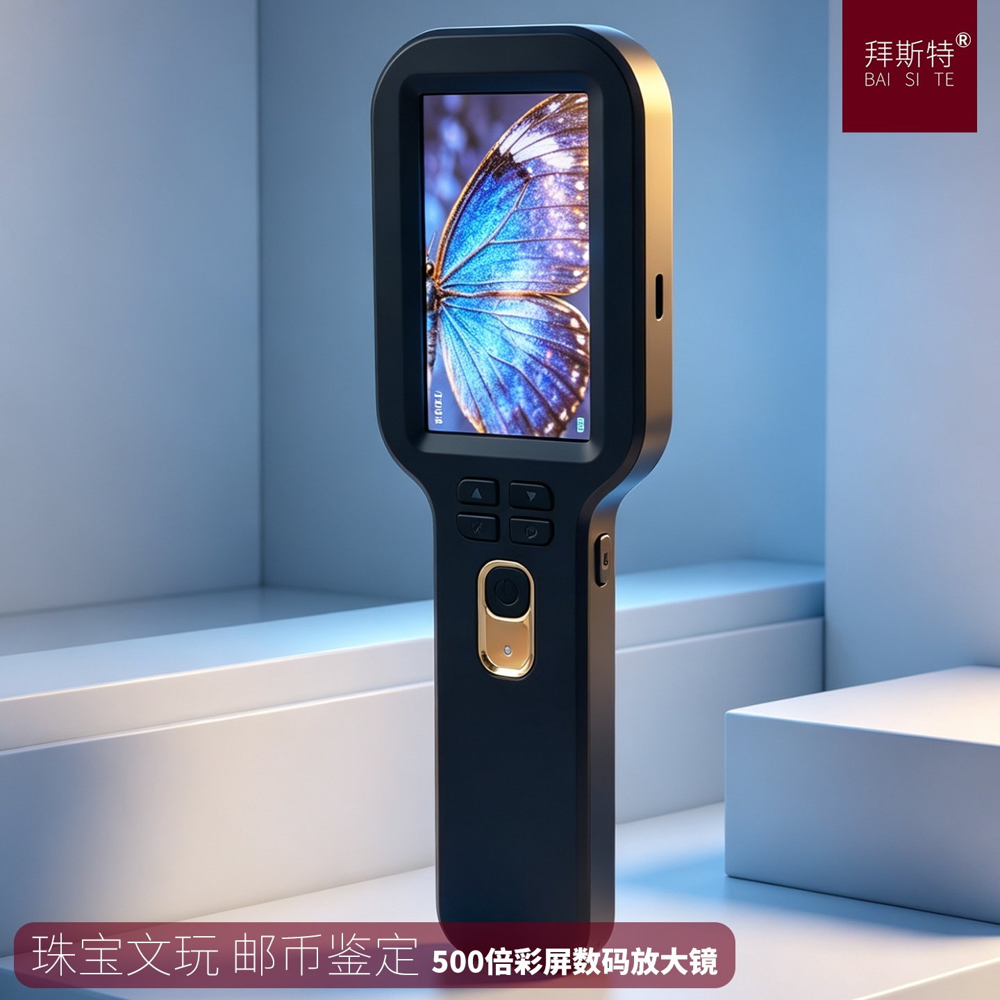 500倍数码放大镜鉴定瓷器玉石字画专用高清电子显微镜老人阅读用