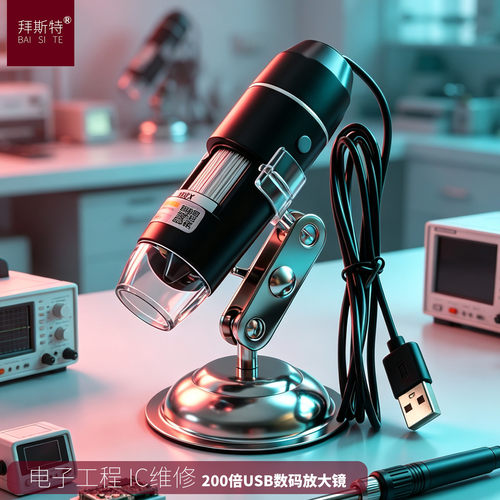 拜斯特200倍USB便携数码放大镜