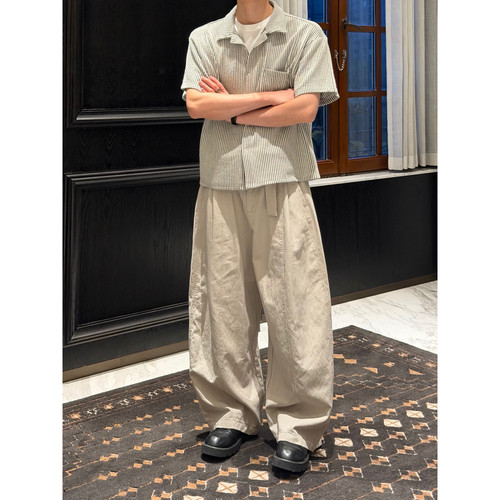 莱赛尔飘带阔腿西裤慵懒夏日