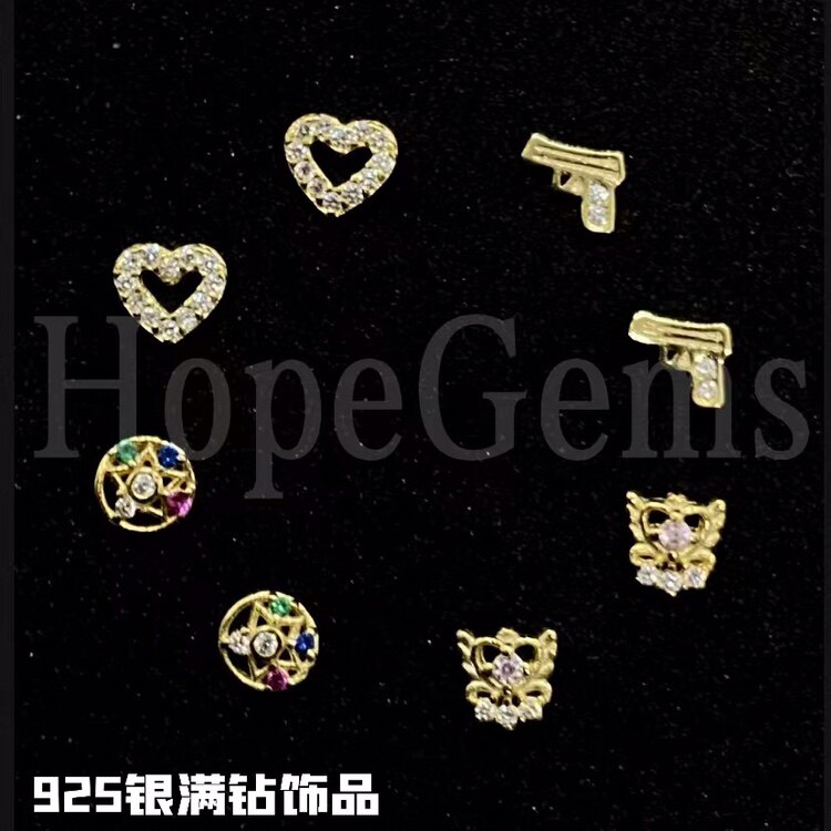 HOPE牙钻爆闪满钻爱心自己贴