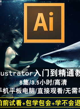 AI视频教程 Illustrator CS5/6 CC2015 2017平面设计在线学习课程