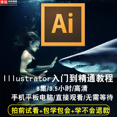 AI视频教程 Illustrator CS5/6 CC2015 2017平面设计在线学习课程