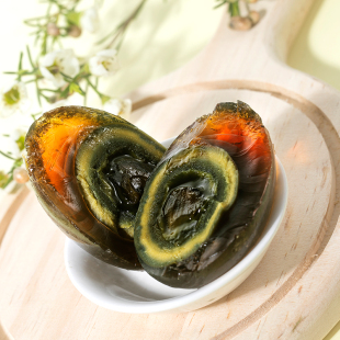 阿赐酱绿茶松花蛋无铅工艺酥软溏心皮蛋70g*20枚【湖北发货