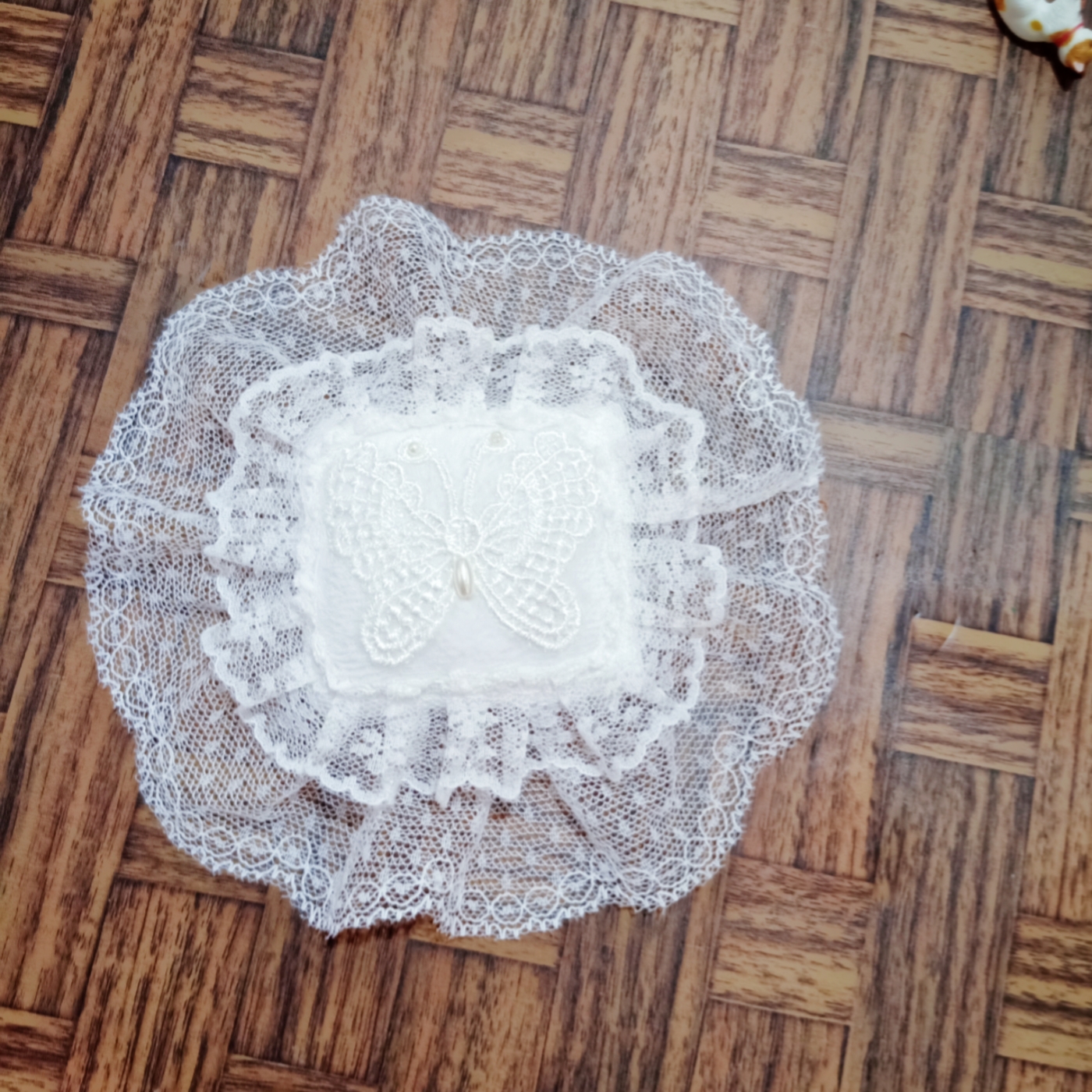 bjd抱枕 蕾丝六分靠枕 枕头 6分娃屋家具 微缩场景 娃用配件