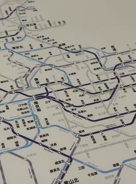 【ERO6挂画】中国高速铁路运营规划图 最新版本 附赠卡片式放大镜