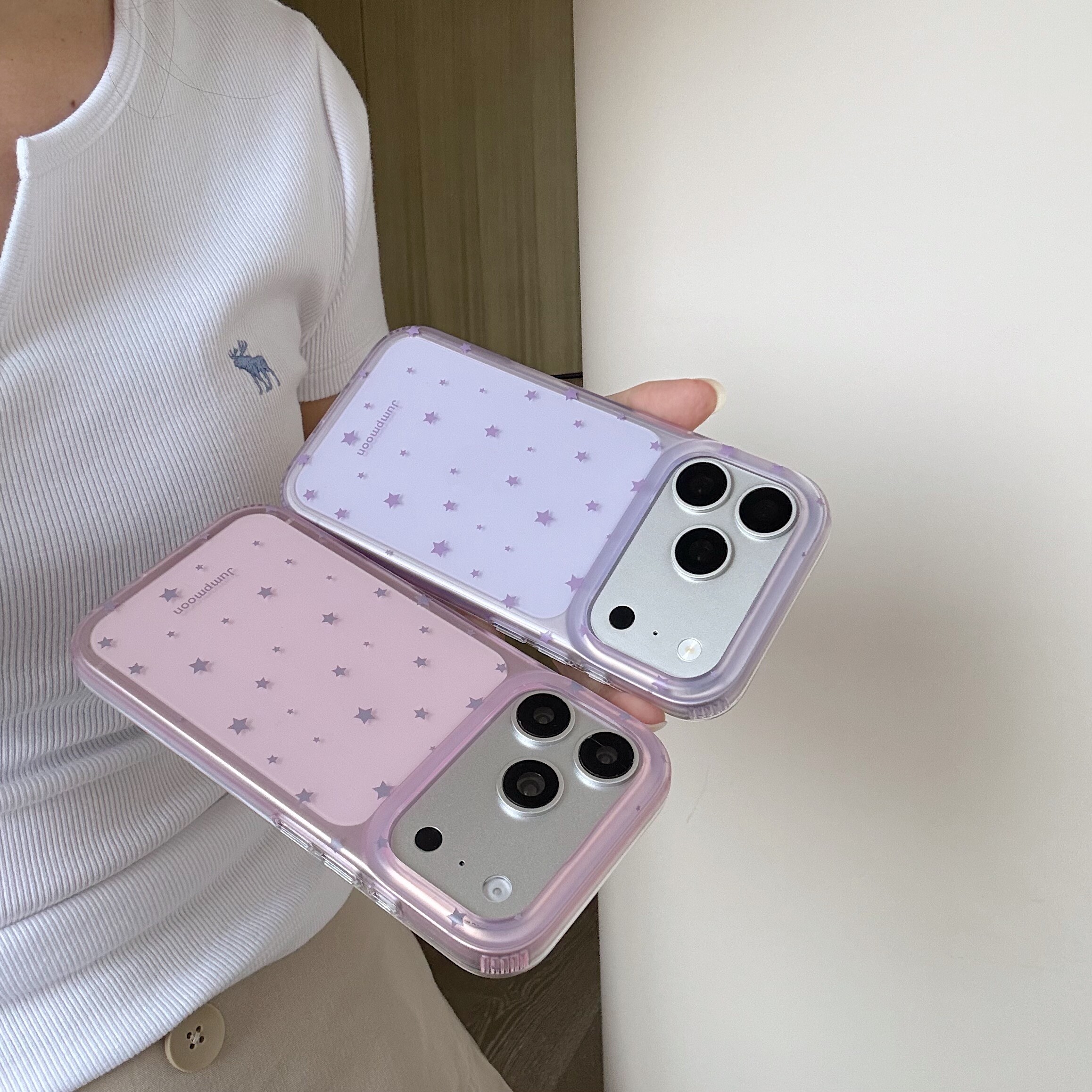 苹果iPhone17promax星星17pro透明软胶保护壳16pro简约15/16/17可爱手机壳16promax粉色紫色15pro