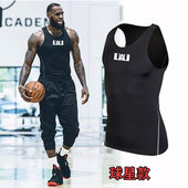 nba球星训练打底背心速干高弹透气紧身衣男 詹姆斯运动篮球健身服